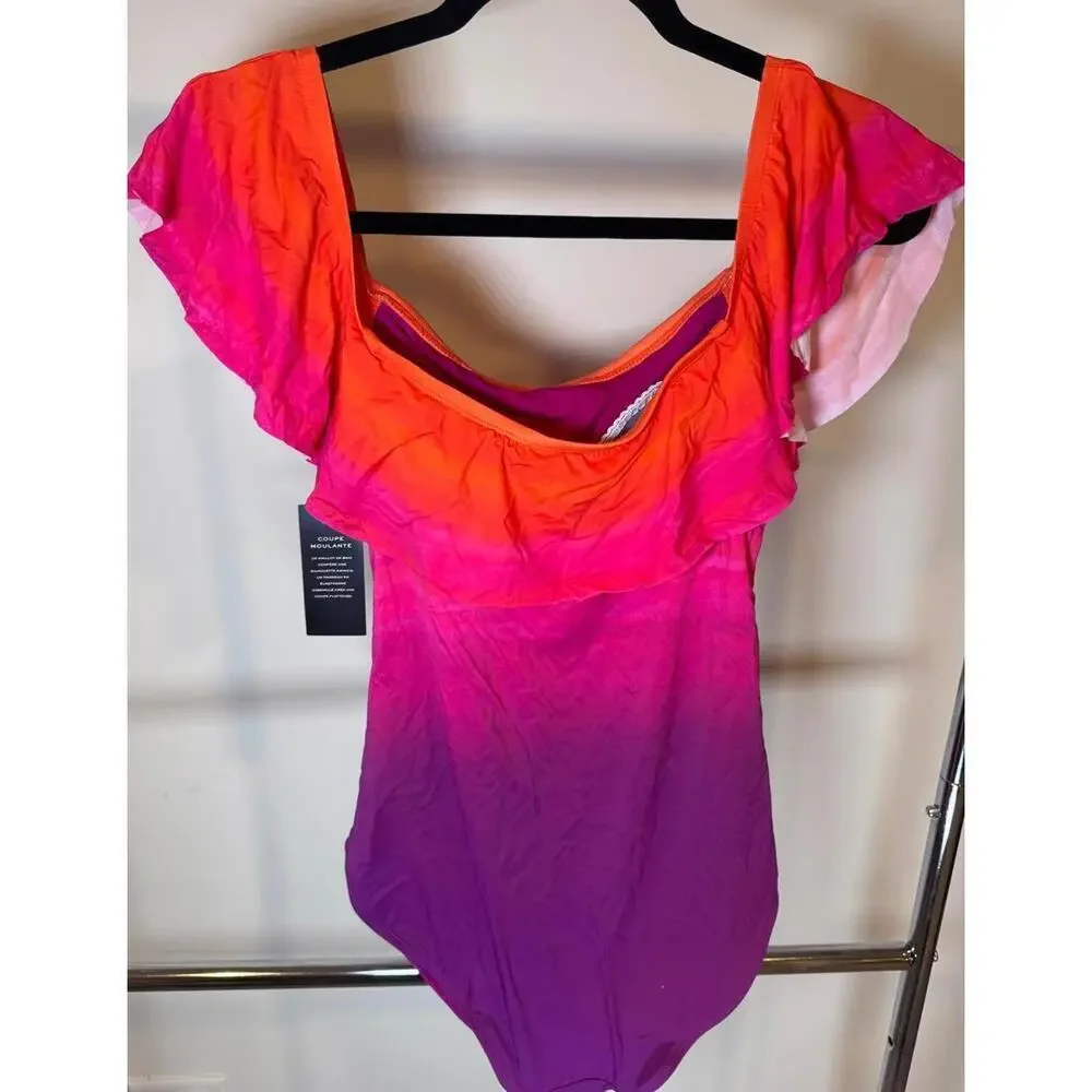 Ralph Lauren Multicolor One-Piece Swimsuit - Size 12 - Picture 2 of 4